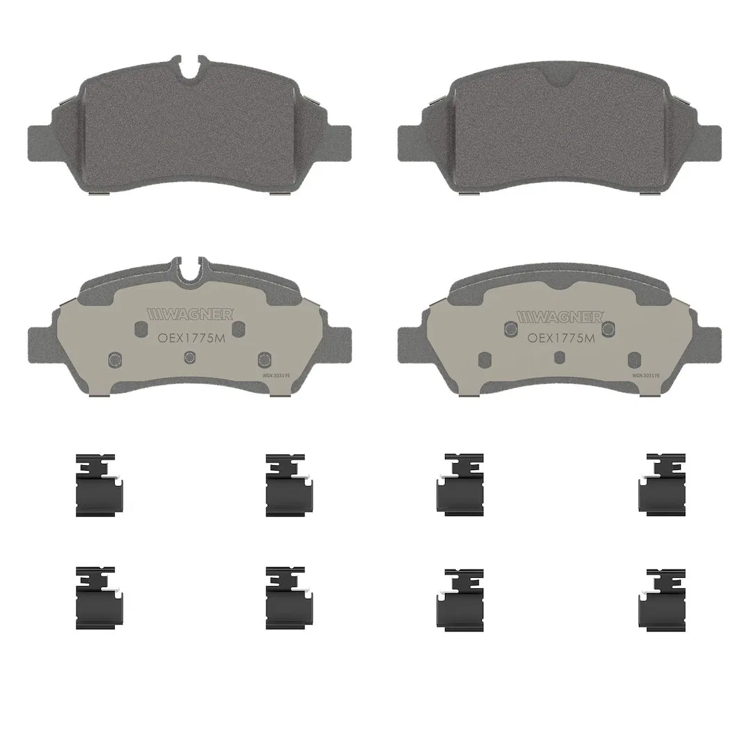 OEX1775M – WAGNER BRAKE Brake Pad, FMSI Number D1775-9005 Semi-Metallic Set Of 4 With Mounting Hardware